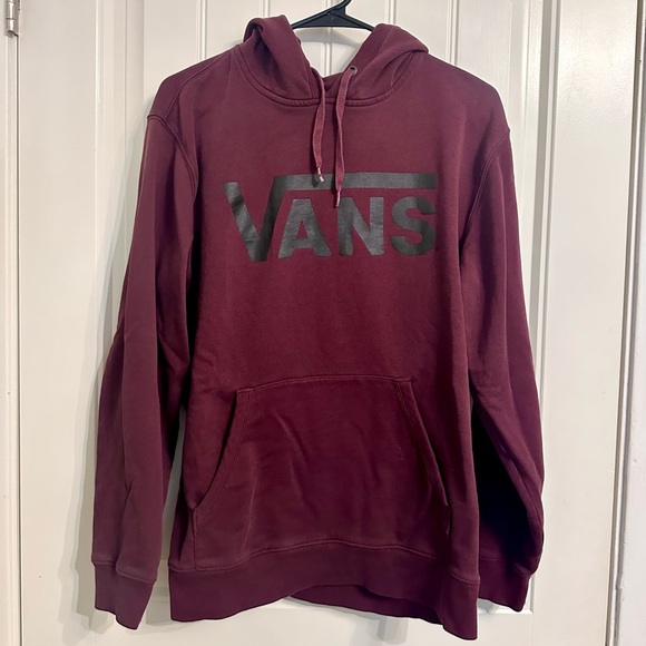 Vans Men's Dark Red Hoodie - Picture 1 of 4